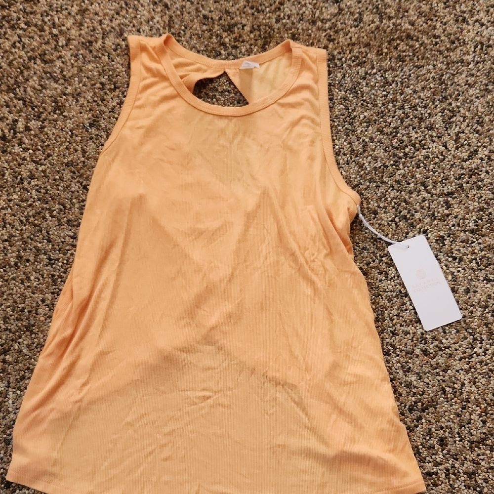 Women's Sleeveless Orange Top‎